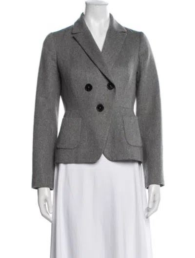 Pre-owned Paule Ka Acetate Blazer In Grey