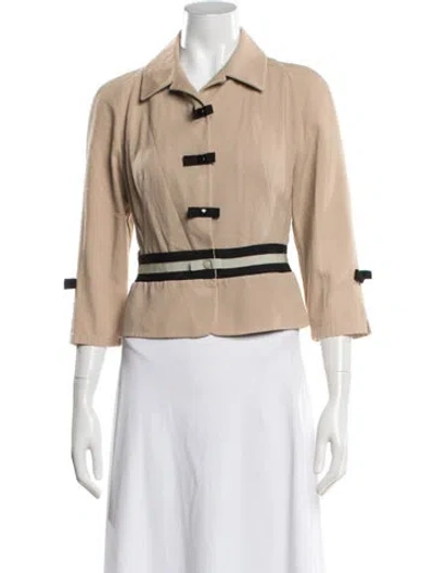 Pre-owned Paule Ka Blazer In Brown