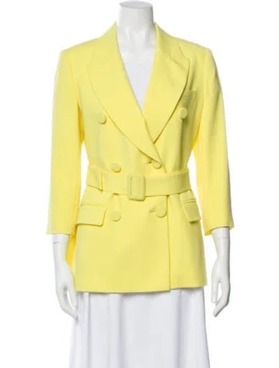 Pre-owned Paule Ka Blazer In Yellow