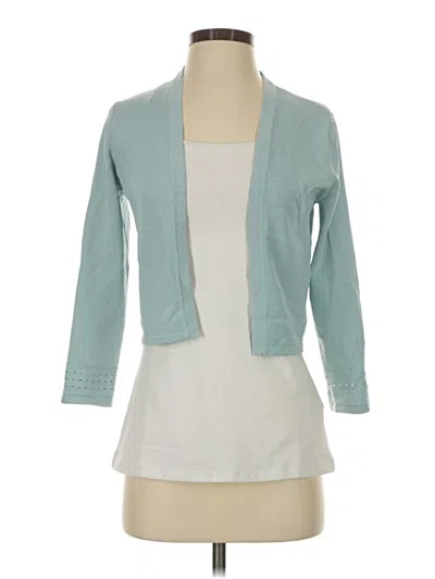 Pre-owned Paule Ka Cardigan Sweater In Teal