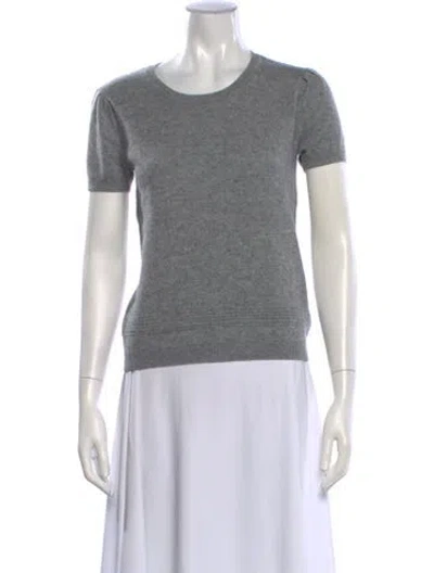 Pre-owned Paule Ka Cashmere Crew Neck Sweater In Grey
