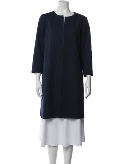 Pre-owned Paule Ka Coat In Blue