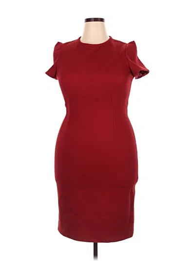 Pre-owned Paule Ka Cocktail Dress In Red