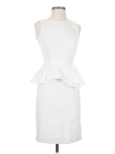 Pre-owned Paule Ka Cocktail Dress In White