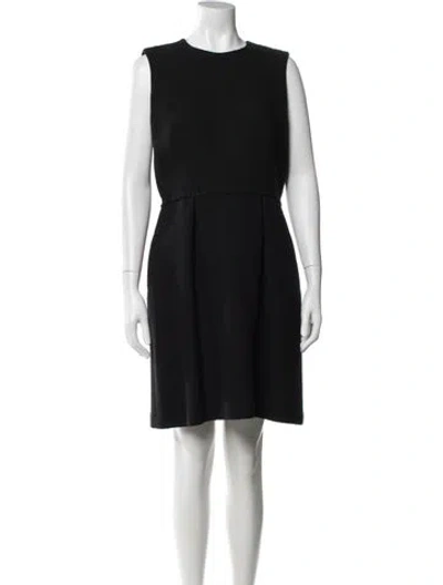 Pre-owned Paule Ka Crew Neck Knee-length Dress In Multi