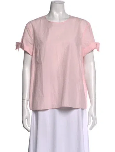 Pre-owned Paule Ka Crew Neck Short Sleeve Top W/ Tags In Pink