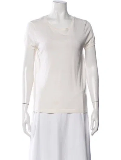 Pre-owned Paule Ka Crew Neck Short Sleeve T-shirt In Neutrals
