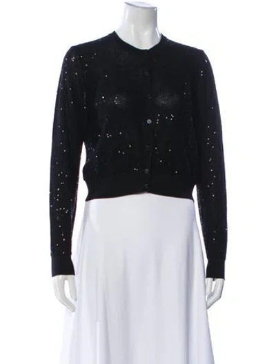 Pre-owned Paule Ka Crew Neck Sweater In Black