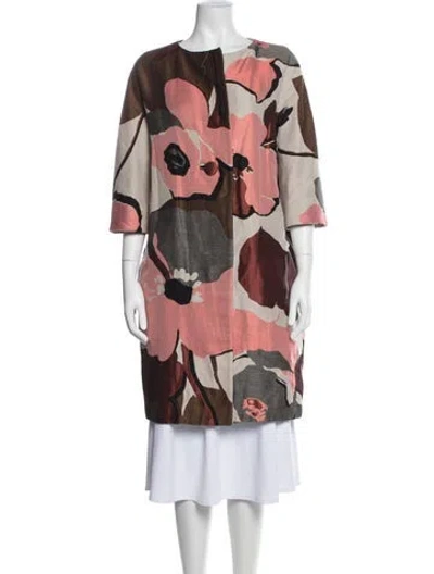 Pre-owned Paule Ka Floral Print Jacket In Multi