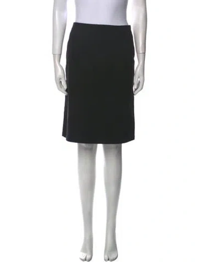 Pre-owned Paule Ka Knee-length Skirt In Black