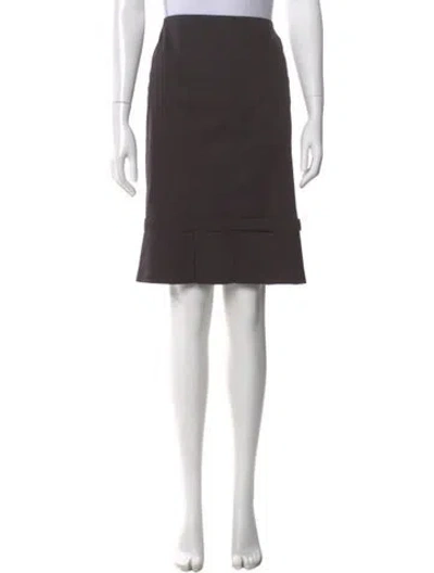 Pre-owned Paule Ka Knee-length Skirt In Gray