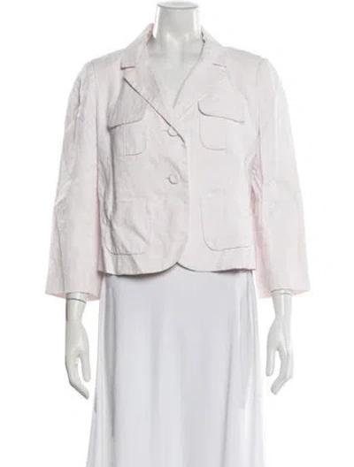 Pre-owned Paule Ka Linen Evening Jacket In Neutral