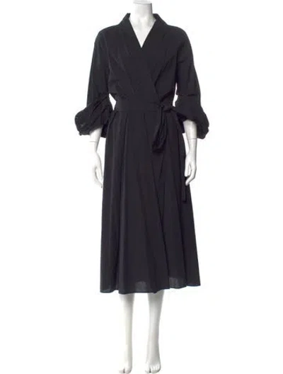 Pre-owned Paule Ka Long Dress In Black