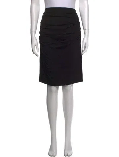 Pre-owned Paule Ka Midi Length Skirt In Black