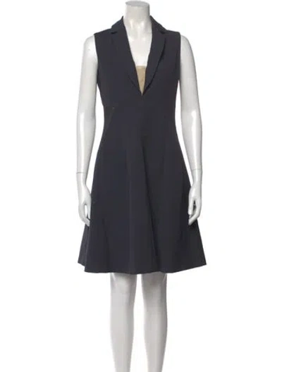 Pre-owned Paule Ka Mini Dress In Gray