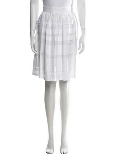 Pre-owned Paule Ka Mini Skirt In White