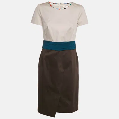 Pre-owned Paule Ka Multicolor Cotton Short Dress M