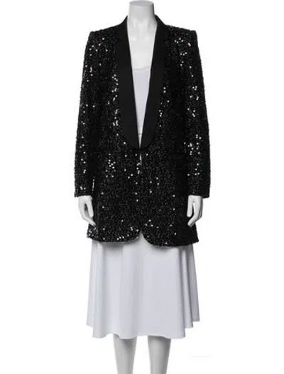 Pre-owned Paule Ka Patterned Evening Jacket In Black