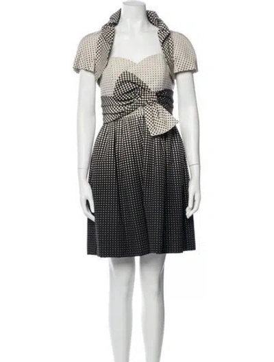 Pre-owned Paule Ka Polka Dot Print Dress Set