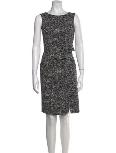 Pre-owned Paule Ka Printed Knee-length Dress In Multi