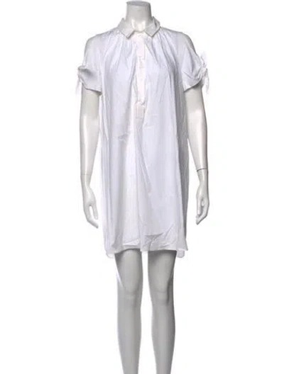 Pre-owned Paule Ka Short Sleeve Top In White