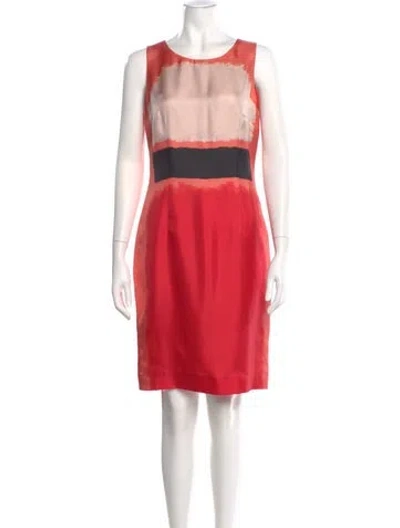 Pre-owned Paule Ka Silk Knee-length Dress In Black