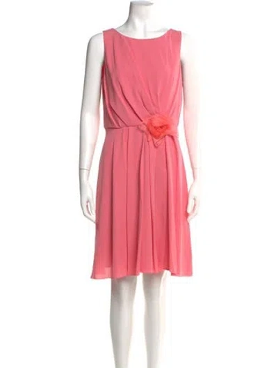 Pre-owned Paule Ka Silk Mini Dress W/ Tags In Pink