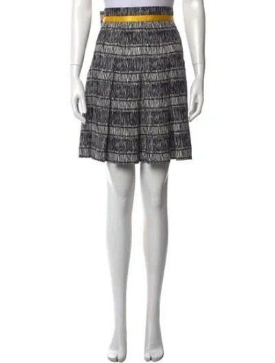 Pre-owned Paule Ka Silk Mini Skirt In Black