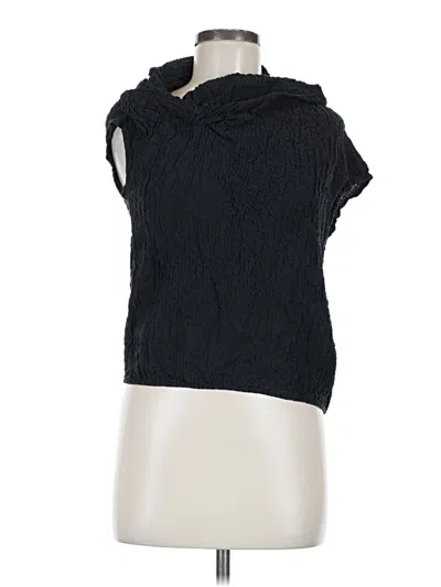 Pre-owned Paule Ka Sleeveless Blouse In Black