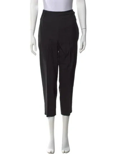Pre-owned Paule Ka Straight Leg Pants In Black