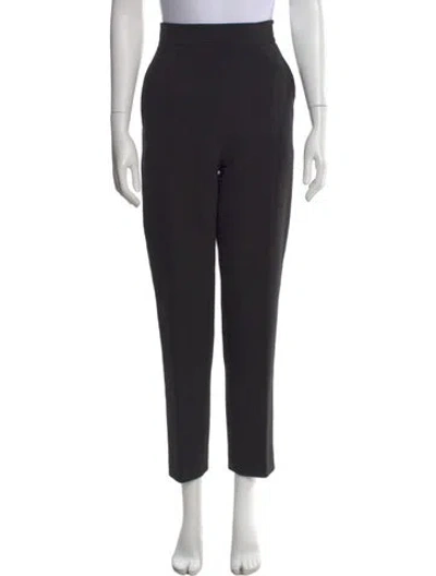 Pre-owned Paule Ka Straight Leg Pants In Black