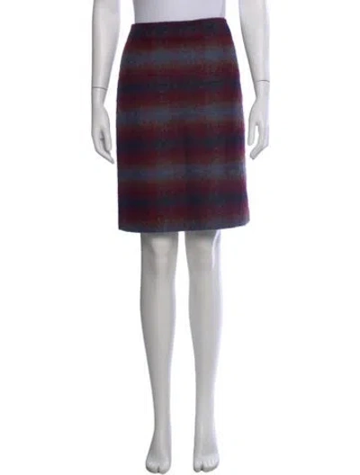Pre-owned Paule Ka Striped Mini Skirt In Multi
