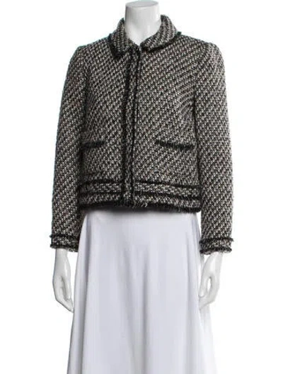 Pre-owned Paule Ka Tweed Pattern Jacket In Multi