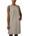 Paule Ka Tweed Lurex-detail Midi Dress In Multi