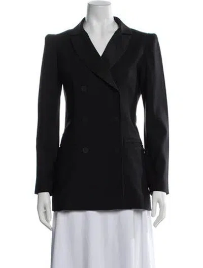 Pre-owned Paule Ka Virgin Wool Blazer In Black