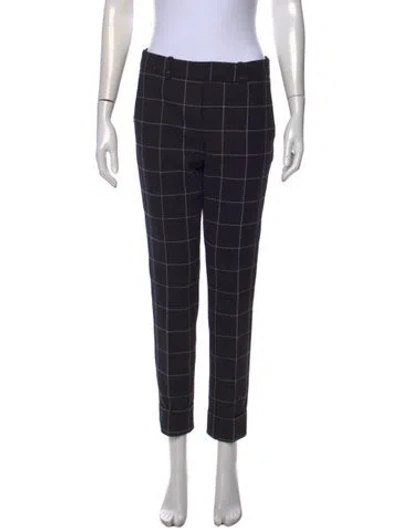 Pre-owned Paule Ka Virgin Wool Skinny Leg Pants In Black