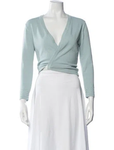 Pre-owned Paule Ka V-neck Sweater In Blue