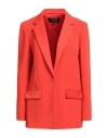 Paule Ka Woman Blazer Red Size 6 Acetate, Viscose In Red