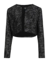 Paule Ka Woman Jacket Black Size 10 Viscose, Acrylic, Cotton, Polyamide, Wool In Black