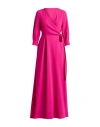 Paule Ka Woman Maxi Dress Magenta Size 12 Triacetate, Polyester In Pink