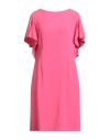 Paule Ka Woman Midi Dress Fuchsia Size 10 Acetate, Viscose In Pink