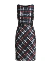 Paule Ka Woman Midi Dress Midnight Blue Size 8 Polyester, Triacetate In Multi