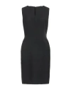 Paule Ka Woman Mini Dress Black Size 14 Polyester, Virgin Wool, Elastane, Cotton, Viscose In Black