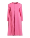 Paule Ka Woman Overcoat & Trench Coat Fuchsia Size 10 Acrylic, Viscose, Elastane In Pink