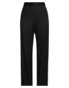 Paule Ka Woman Pants Black Size 14 Virgin Wool, Triacetate, Polyester In Black