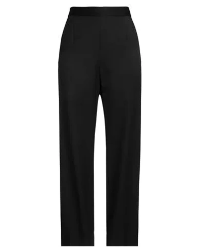 Paule Ka Woman Pants Black Size 14 Virgin Wool, Triacetate, Polyester