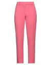 Paule Ka Woman Pants Pink Size 12 Polyester, Viscose, Virgin Wool, Elastane