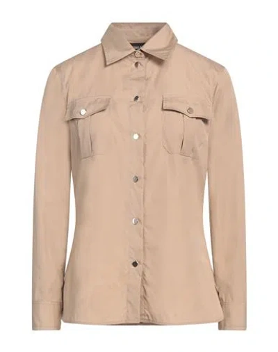 Paule Ka Woman Shirt Beige Size 10 Cotton