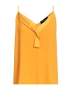 Paule Ka Woman Top Mandarin Size 8 Triacetate, Polyester In Orange