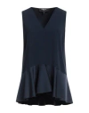 Paule Ka Woman Top Navy Size 10 Triacetate, Polyester In Navy Blue